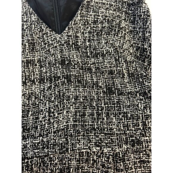 J. Crew Womens Tweed Sleeveless Dress Black & White size 0 - Picture 5 of 7